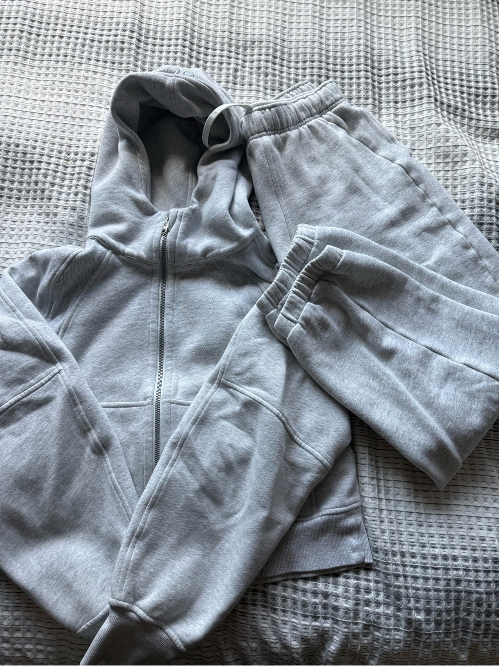 lululemon athletica Oversized Full-Zip Hoodie and Joggers Light Grey
